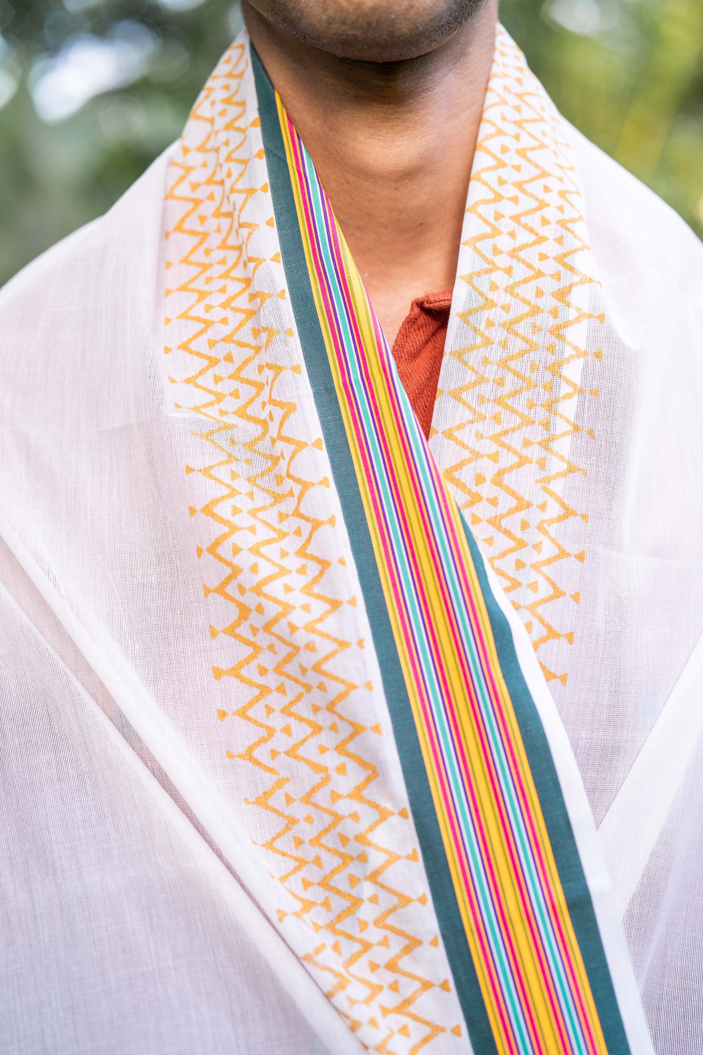 Prism Multicolour Border Series - 8 Muzham - Double