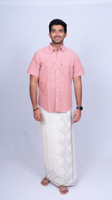 Chiku Kolam - Silver Border Series - 8 Muzham - Double