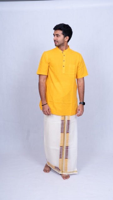 Gopuram - Gold Border Series - 8 Muzham - Double