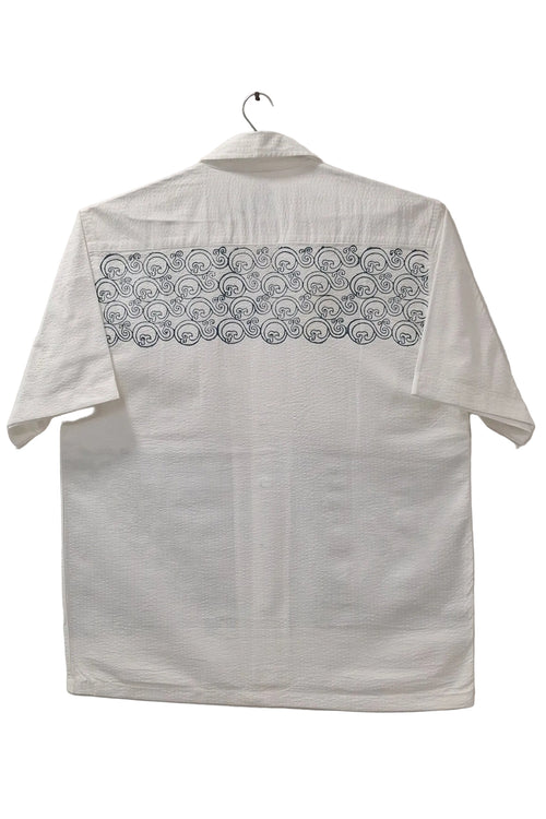 Block Printed Cotton Shirt | Cloud
