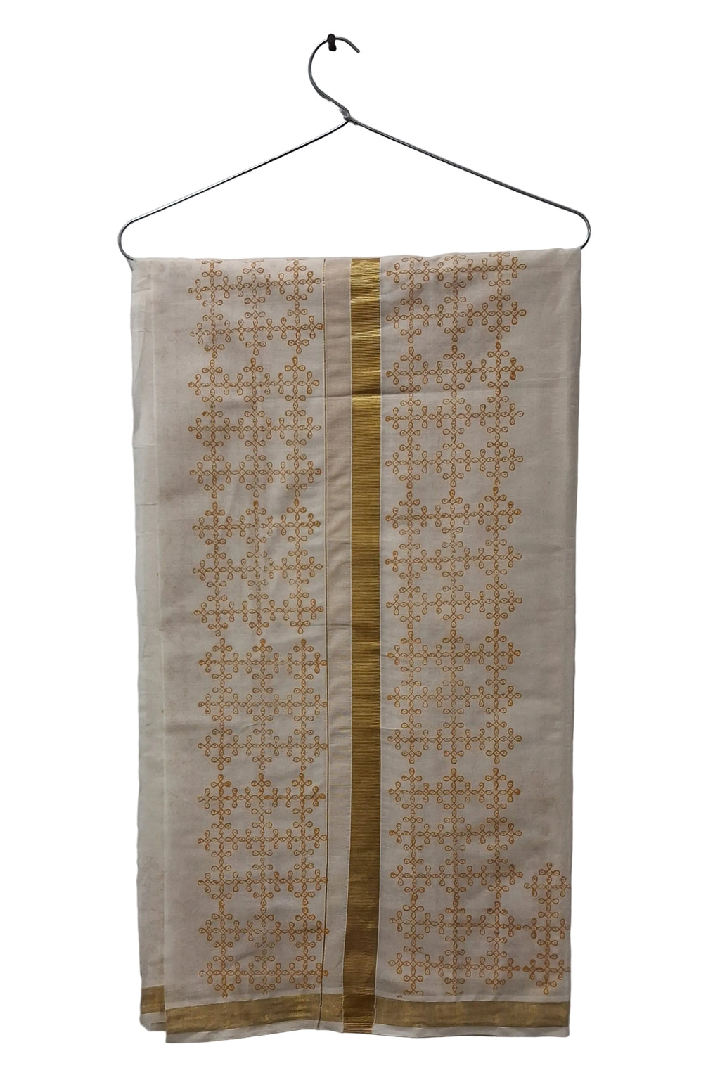 Double layer Veshti for Men | Chiku Kolam