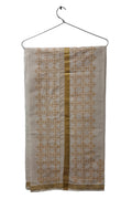 Double layer Veshti for Men | Chiku Kolam