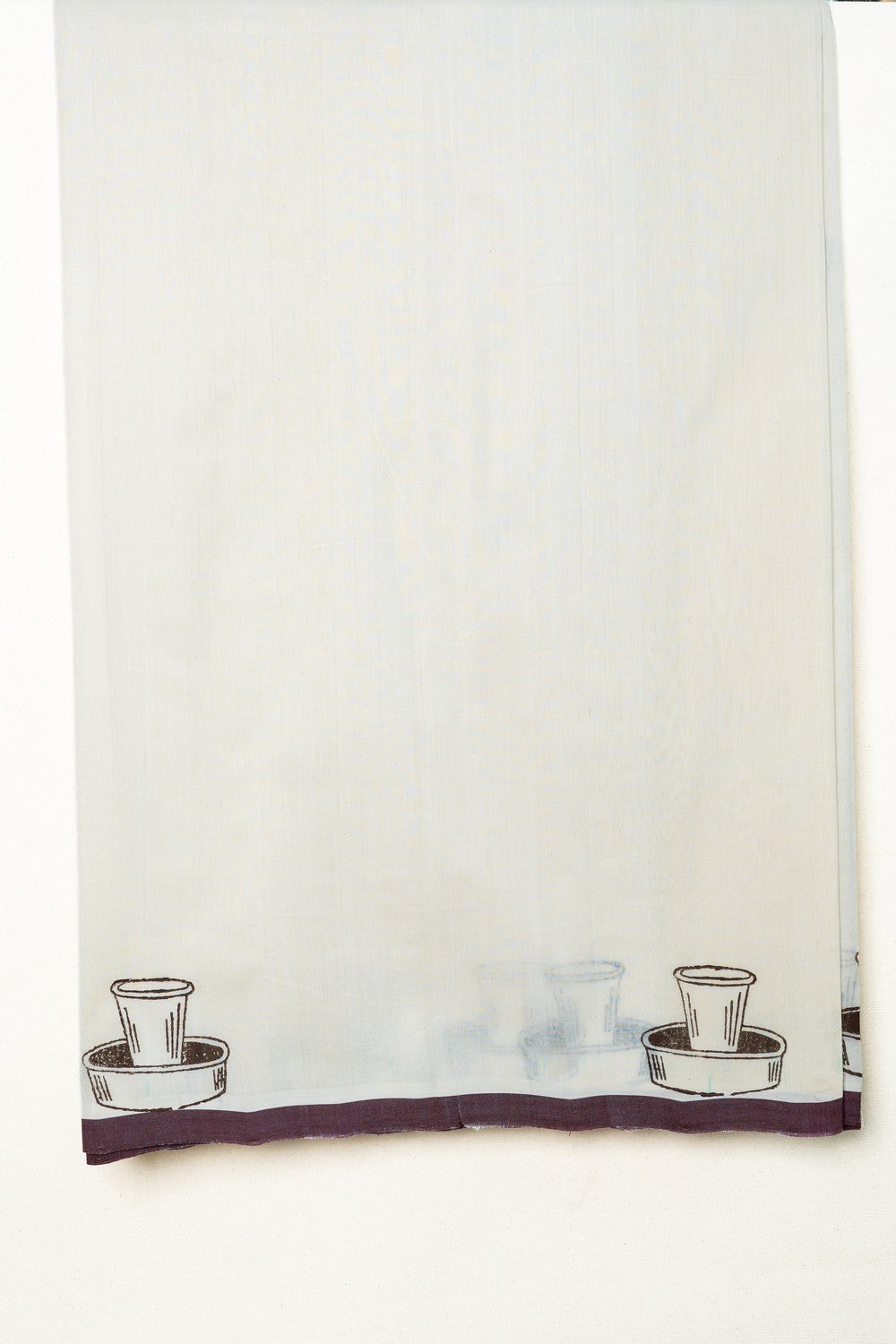 Double layer Veshti for Men | Davara Coffee