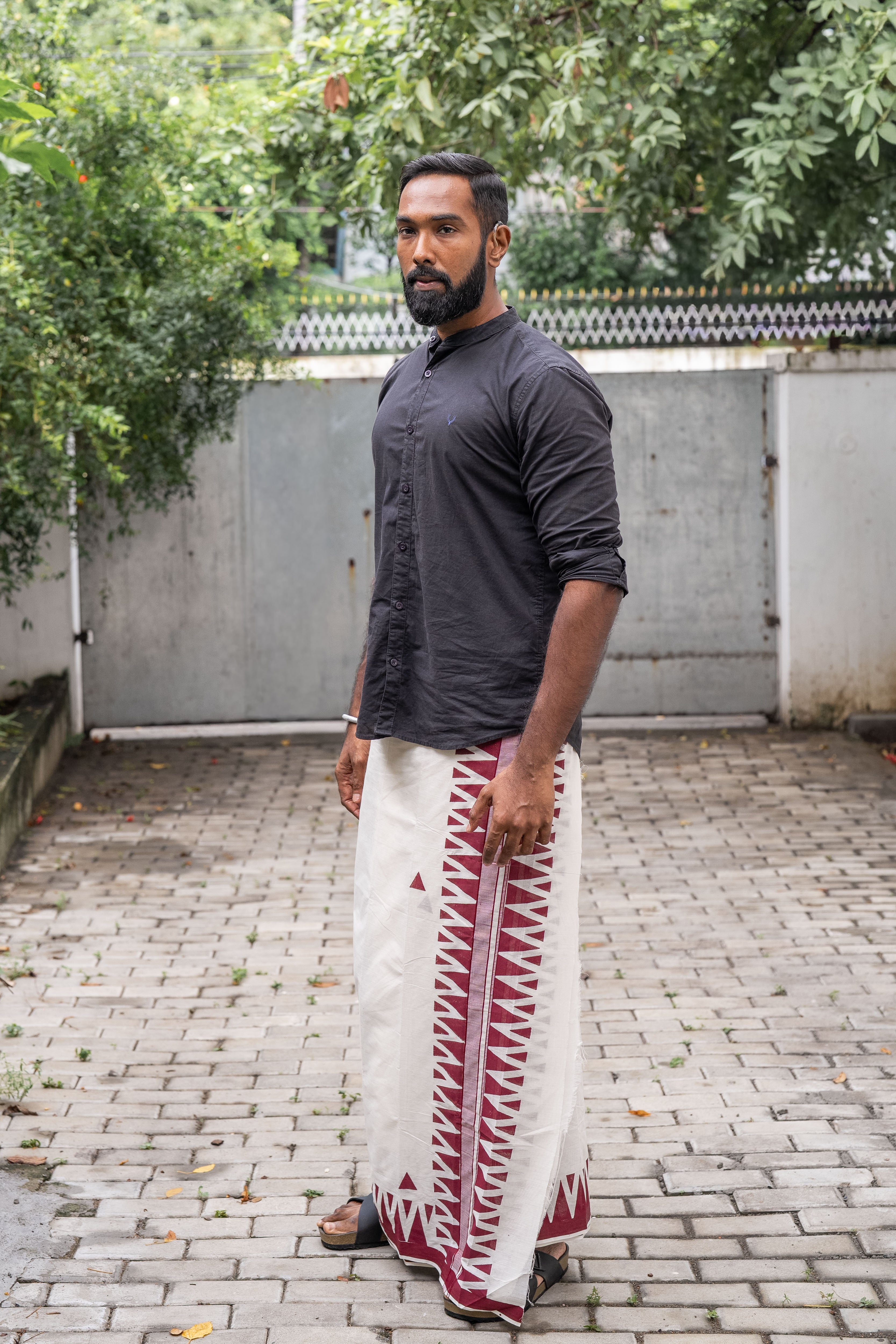 Double layer Veshti for Men | Trygon