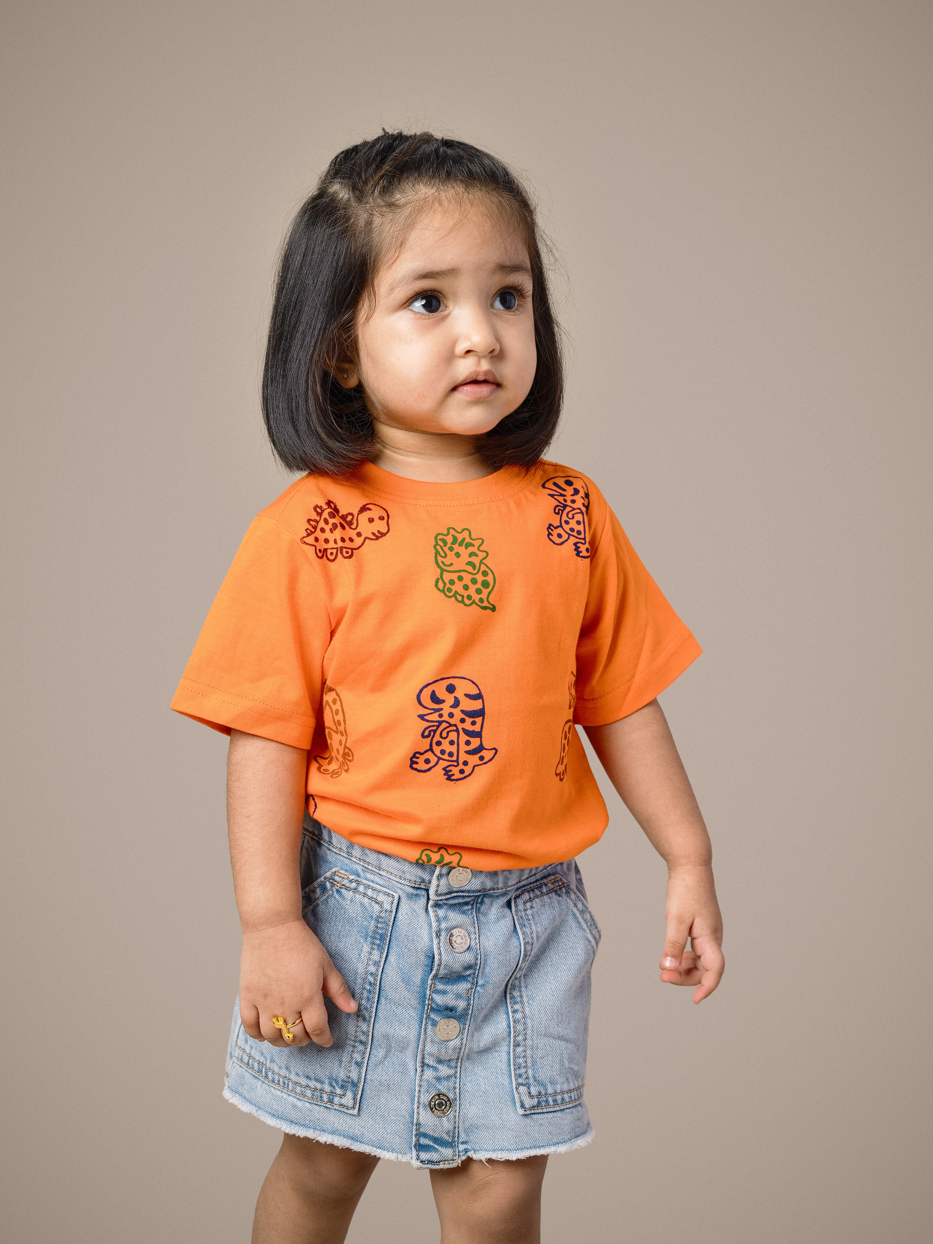 Kids Cotton Tee | Dino Tee