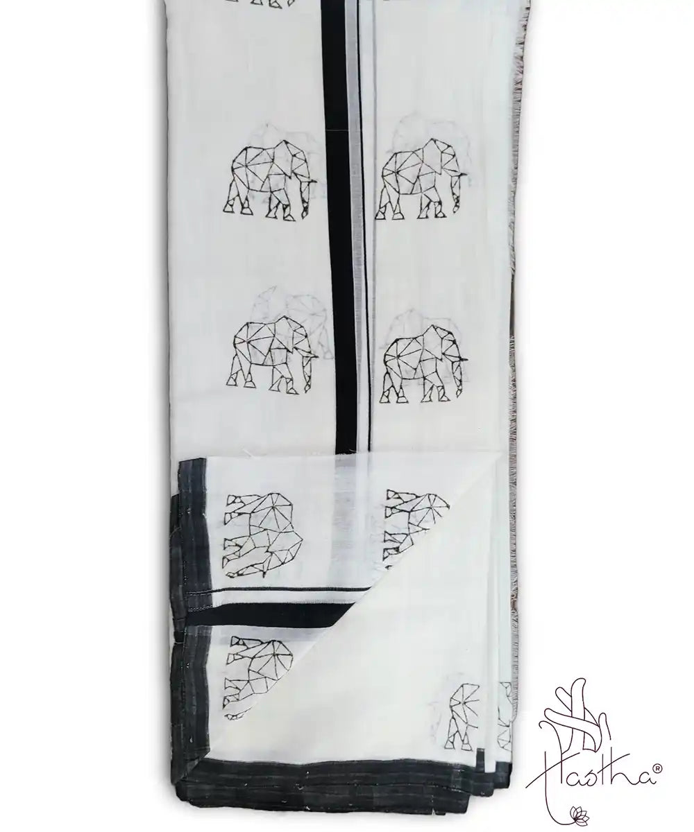 Haathi Colour Border Series - 8 Muzham - Double