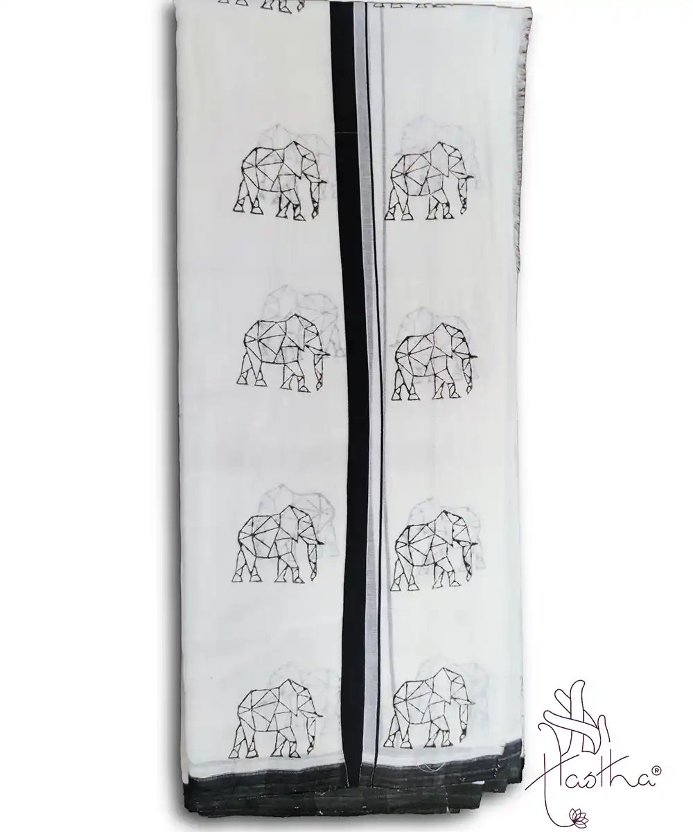 Haathi Colour Border Series - 8 Muzham - Double