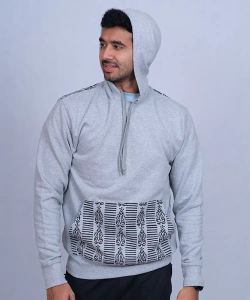 Block Printed Hoodie | Raya