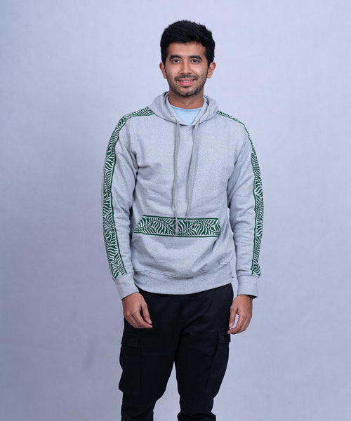 Block Printed Hoodie | Fern