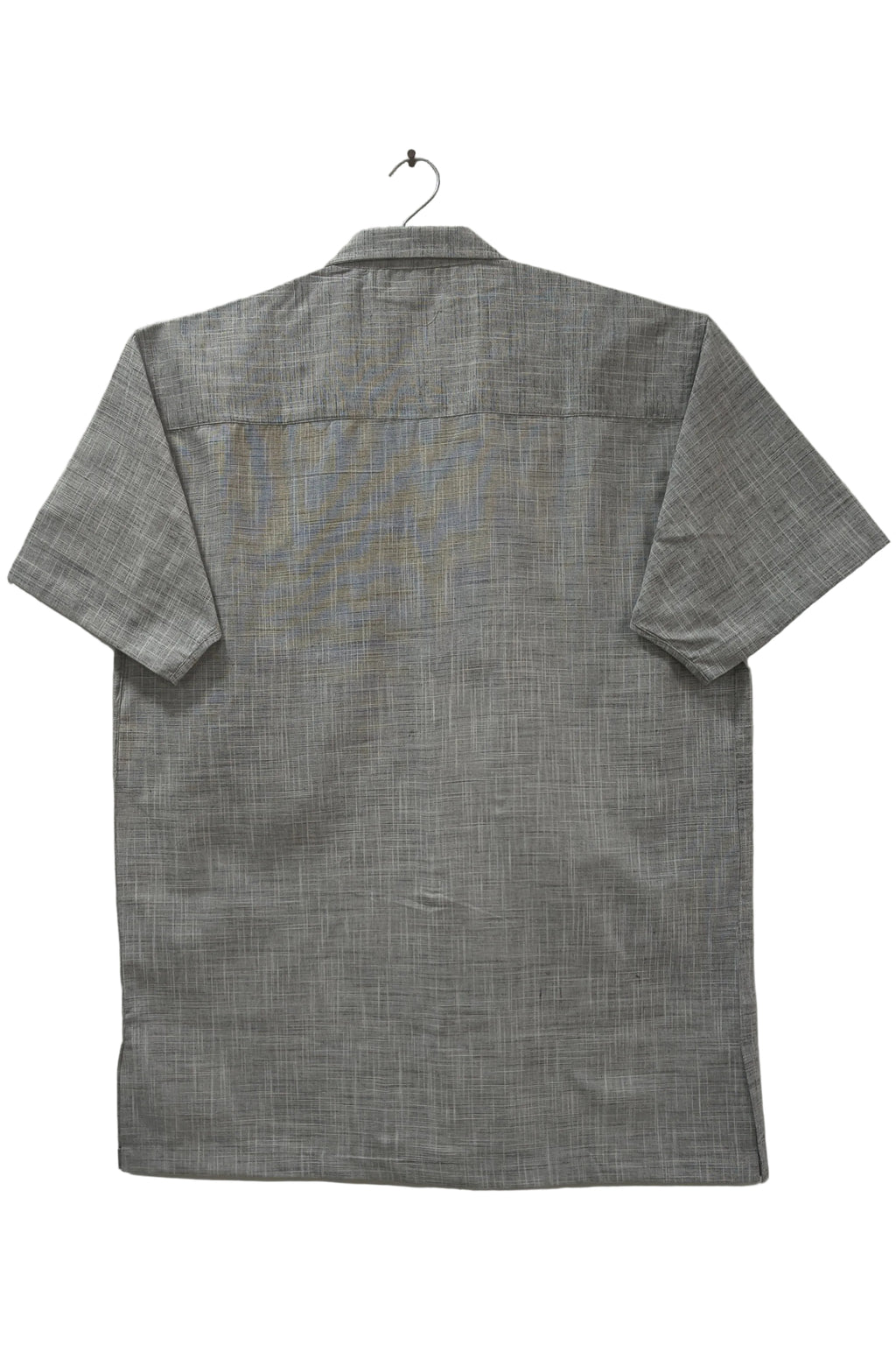 Block Printed Cotton Shirt | Granite