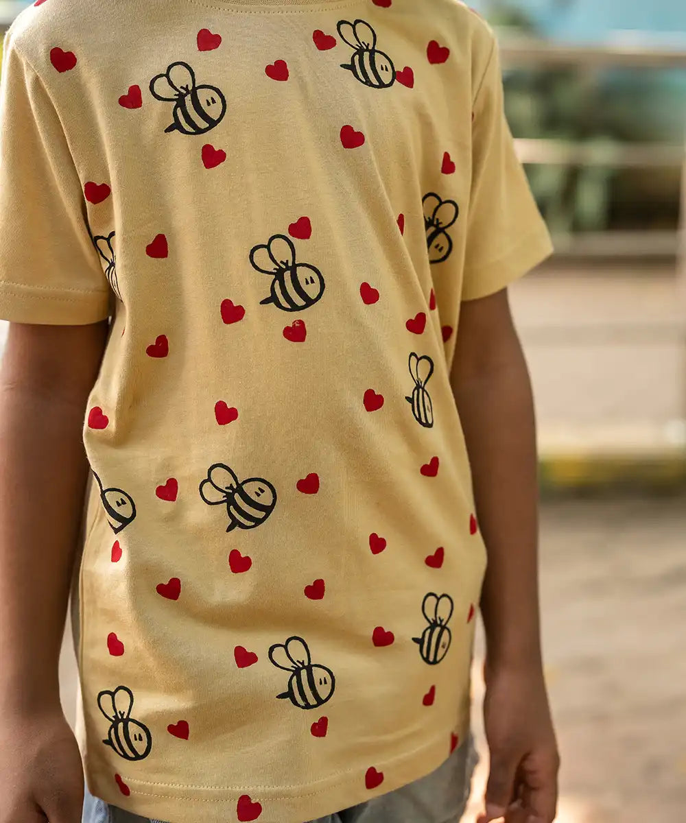 Kids Cotton Tee | Heartbees