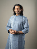 Mens Cotton Kurta | Slate