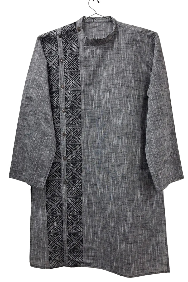 Mens Cotton Kurta | Slate