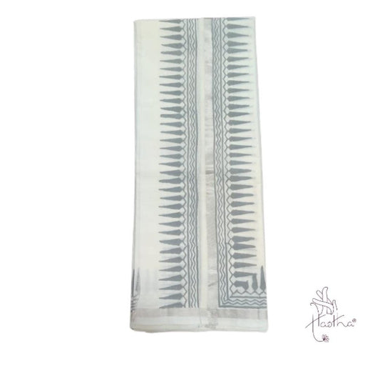 Vibhuti - Silver Border Series - 8 Muzham - Double